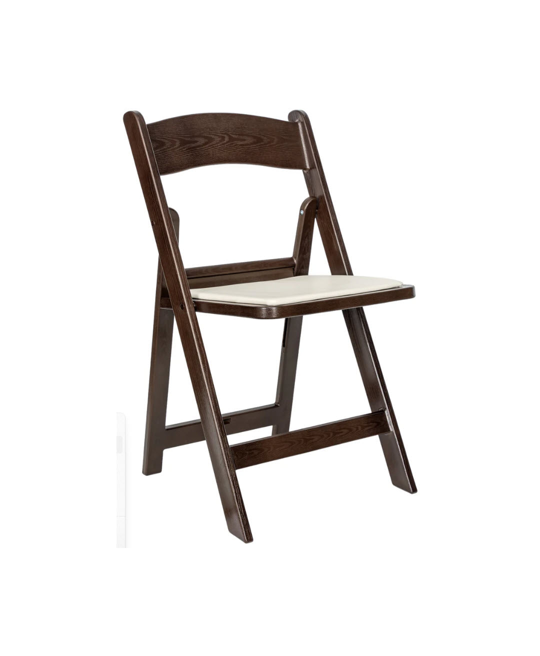 Brown Folding Chair With Cushion