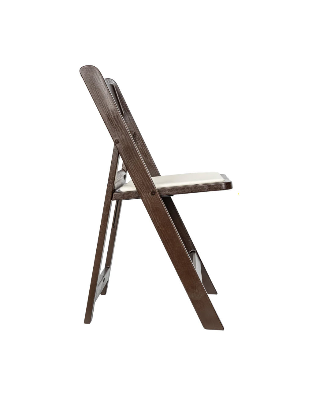 Brown Folding Chair With Cushion